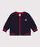 Letter jacket in jersey spesso per bebè blu SMOKING