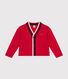 Cardigan in molleton bambino