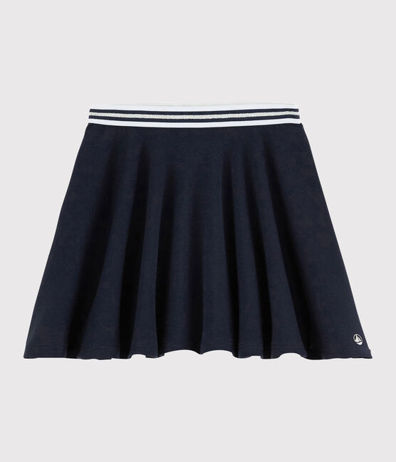 Gonna in maglia bambina blu SMOKING