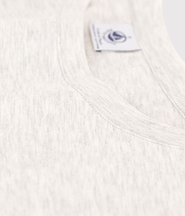 T-shirt LE CLASSIQUE girocollo in cotone Donna BELUGA CHINE