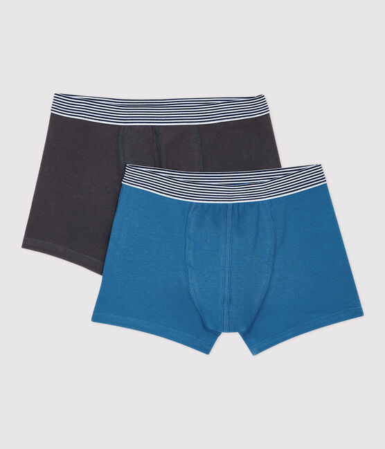 Confezione da 2 boxer ragazzo in cotone biologico e elastan variante 1