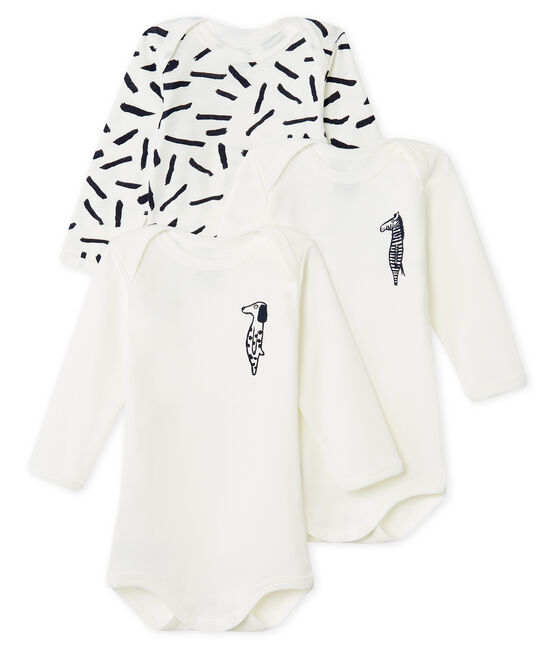 Trio body manica lunga bebè Jean Jullien VARIANTE 1 CN