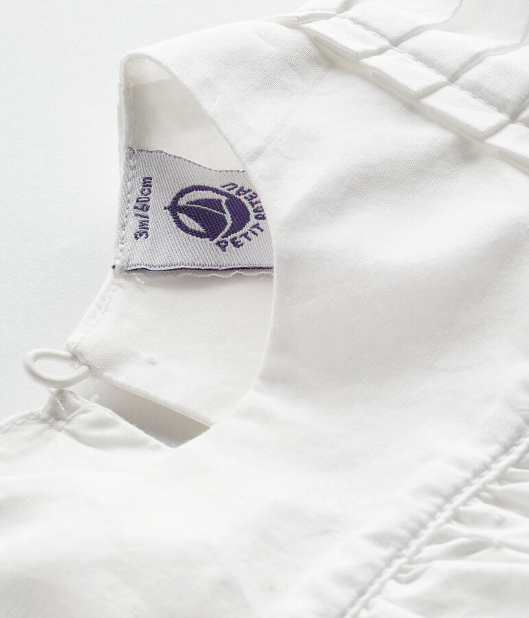 Tutina corta beb&egrave; femmina bianco