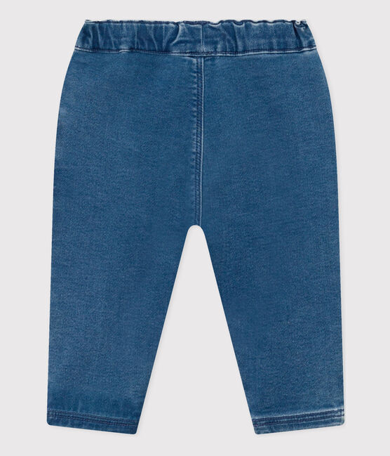 Jeans bebè in denim eco-sostenibile blu BLEU DELAVE