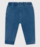 Jeans bebè in denim eco-sostenibile blu BLEU DELAVE