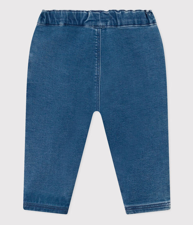 Jeans beb&egrave; in denim eco-sostenibile blu