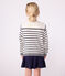 Pullover marinaro in cotone a righe bambino blu MARSHMALLOW/ SOIR