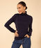 T-shirt dolcevita LE DROIT in cotone Donna blu INCOGNITO