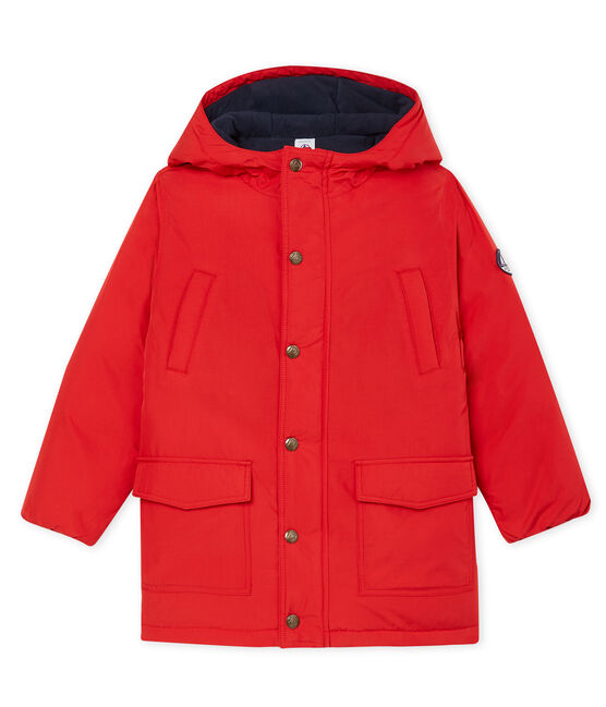 Piumino in piuma e piumetta da bambino rosso TERKUIT