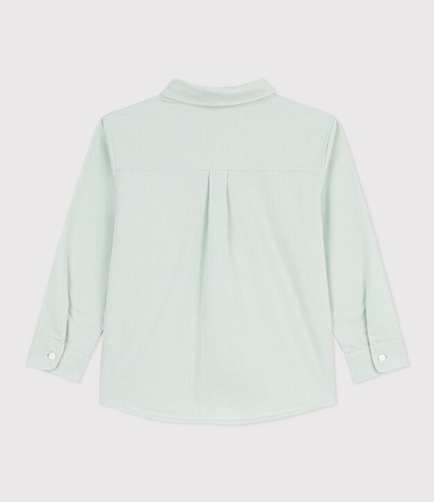 Camicia a maniche lunghe in cotone tinta unita bambino SPRAY