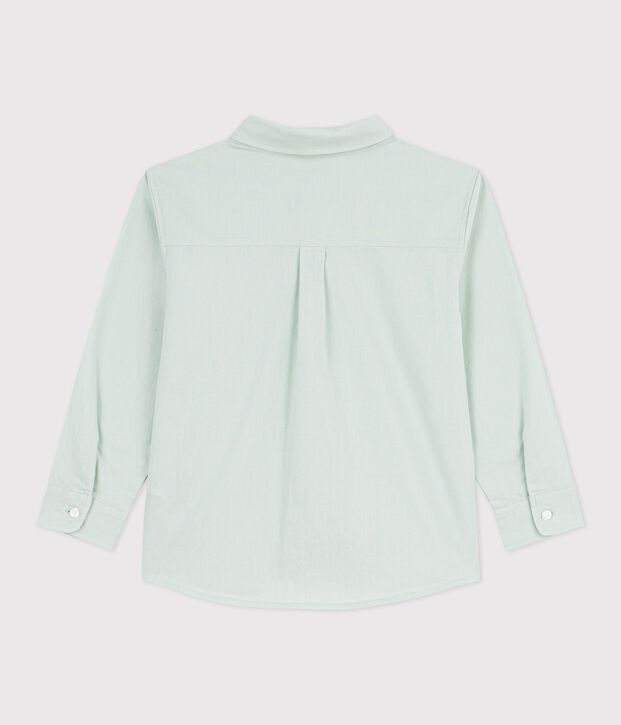 Camicia a maniche lunghe in cotone tinta unita bambino SPRAY