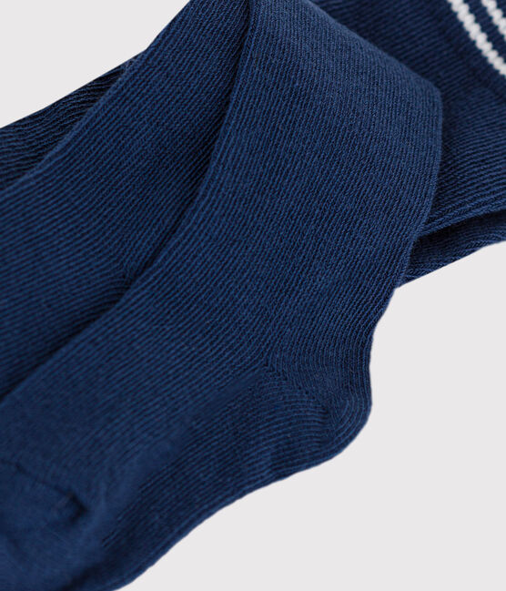 Collant tinta unita in jersey blu navy bebè blu MEDIEVAL