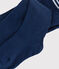 Collant tinta unita in jersey blu navy bebè blu MEDIEVAL