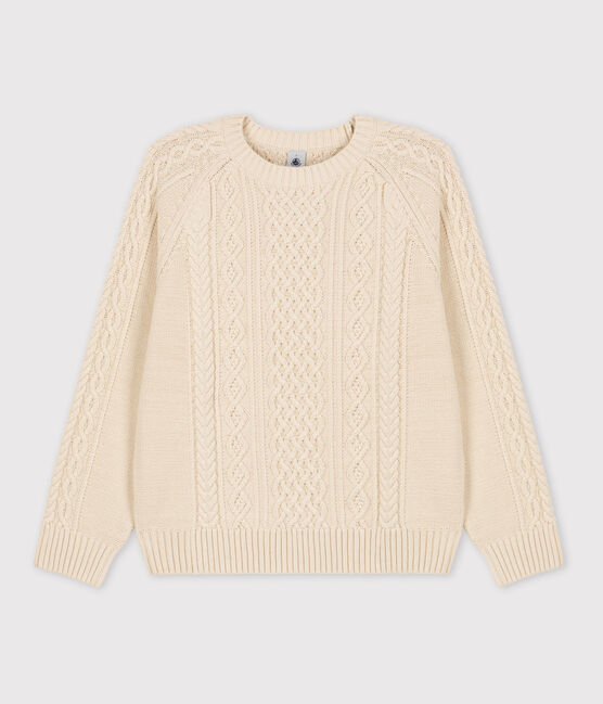 Maglione irlandese in cotone donna ecru AVALANCHE