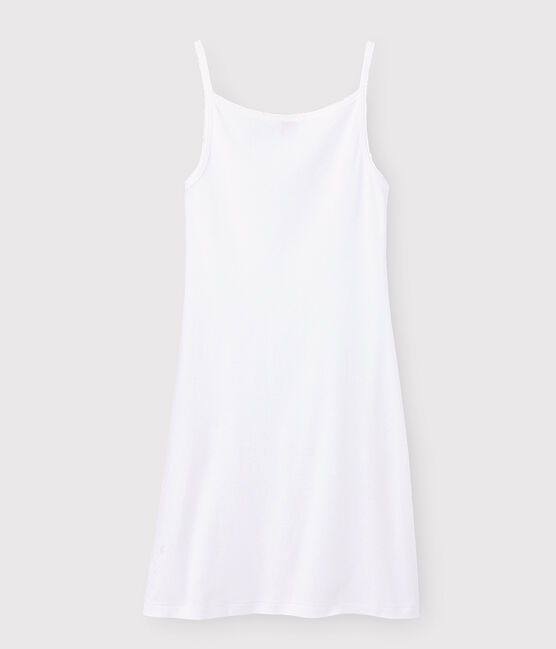 Abito con spalline iconico in cotone Donna bianco ECUME