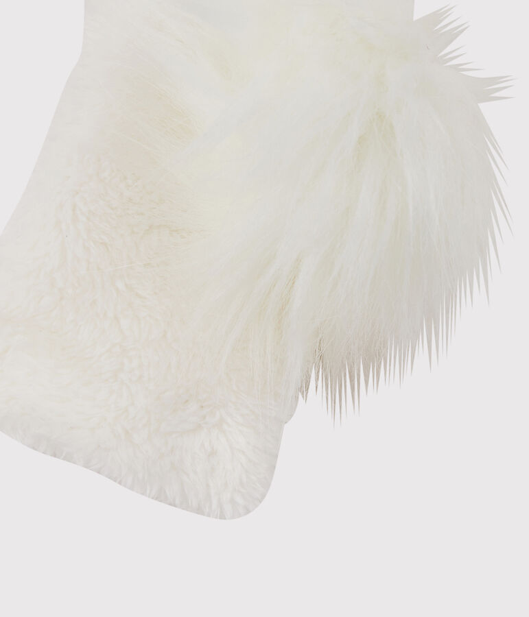 Muffole bambina bianco