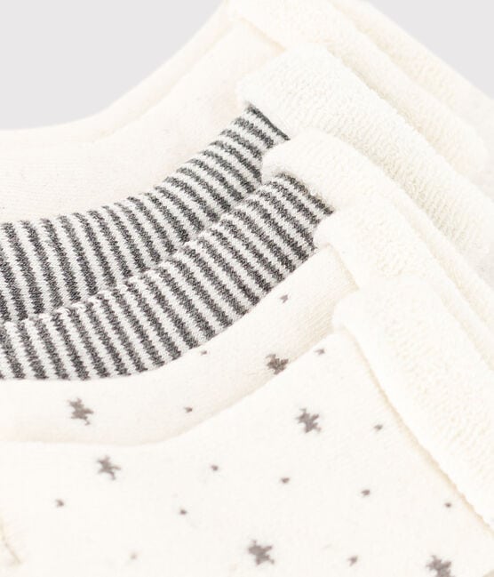 Confezione da 3 paia di calzini in maglia tinta unita e a righe neonato variante 1