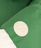Piumino color block con cappuccio neonato verde/multicolore