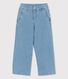 Pantaloni flare in denim chiaro bambina