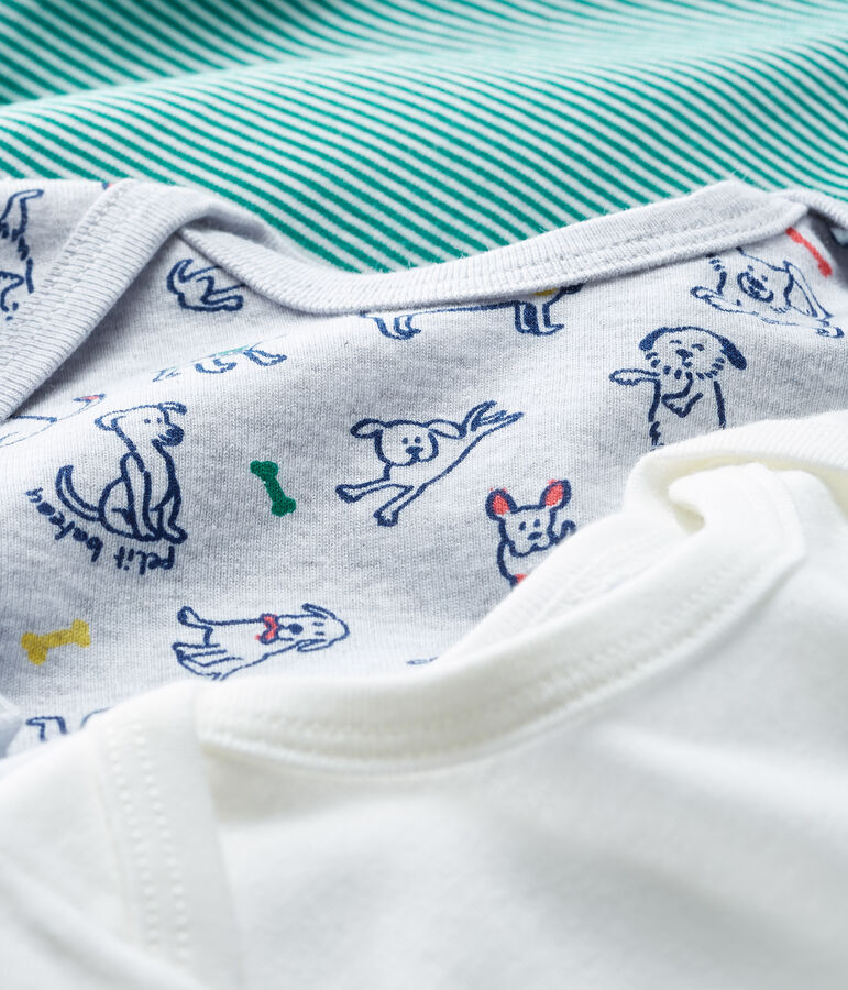 Trio body manica lunga beb&egrave; maschietto variante 1