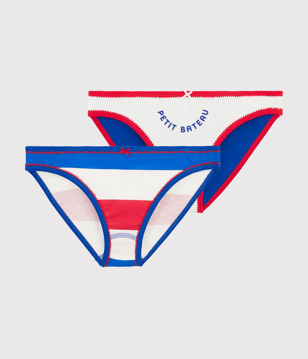 Confezione da 2 slip Made in France multicolore