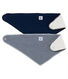 Set da 2 bandane-bavaglini bebè unisex