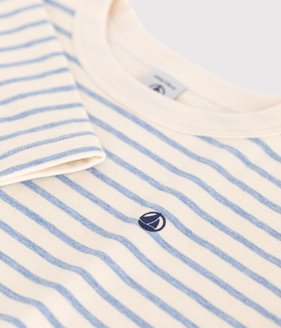 T-shirt a maniche lunghe in tubique bambino bianco AVALANCHE/ SKY CHINE