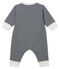 Tutina pigiama senza piedi in tubique da neonato blu SMOKING/bianco MARSHMALLOW
