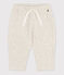 Pantalon bébé en tubique matelassé beige MONTELIMAR CHINE
