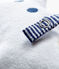 Doudou porta ciuccio bebé maschio in spugna bouclette bianco MARSHMALLOW