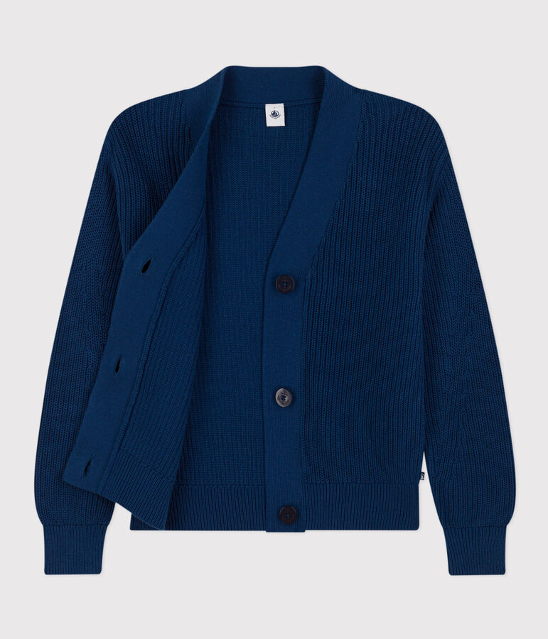 Cardigan a costa inglese in cotone Donna blu INCOGNITO