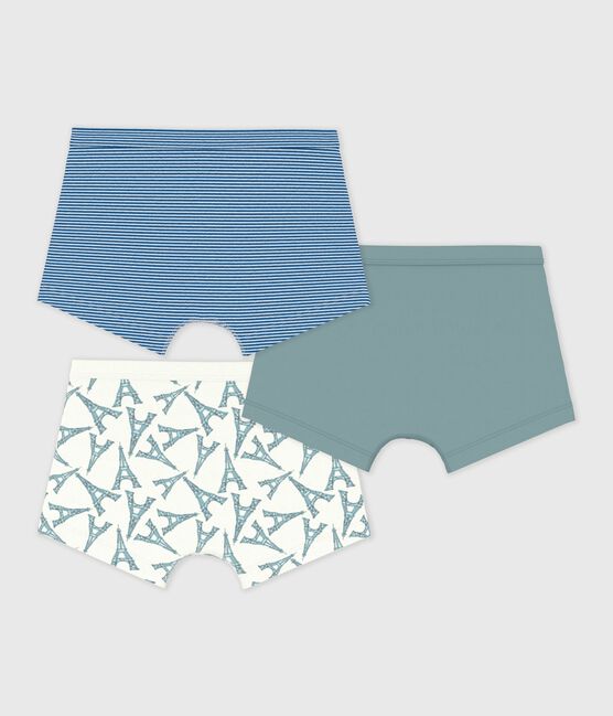 Set di boxer in cotone con stampa in vita Tour Eiffel bambino variante 1