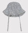 Cappellino in garza di cotone a fiori blu bebè femmina AVALANCHE/ INCOGNITO