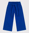 Pantaloni in misto cotone e lyocell bambina. blu SURF
