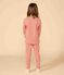 Pigiama a righe bambino unisex in cotone arancione OURSIN/bianco MARSHMALLOW