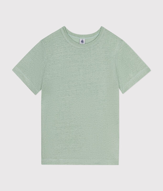 T-shirt L'ICONIQUE in lino da donna verde