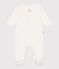 Pigiama in cotone con stelline neonato bianco MARSHMALLOW/bianco MISTIGRI