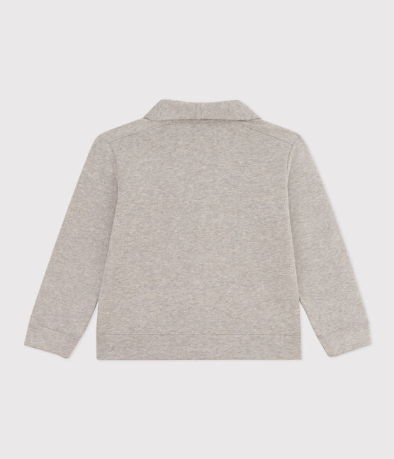 Cardigan in cotone bambino grigio CHATON CHINE