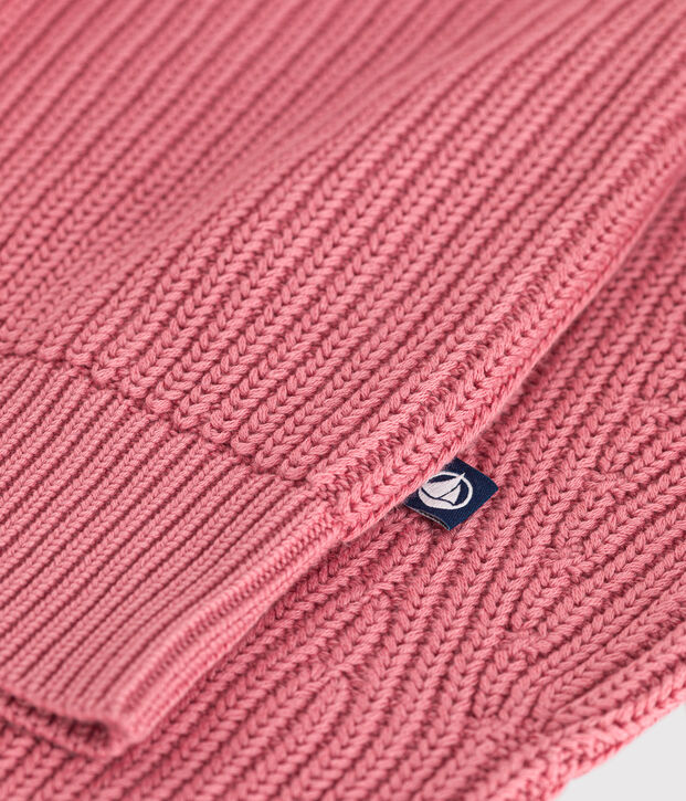 Cardigan in cotone donna rosa