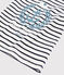 T-shirt maniche corte in jersey bambino bianco MARSHMALLOW/blu SMOKING