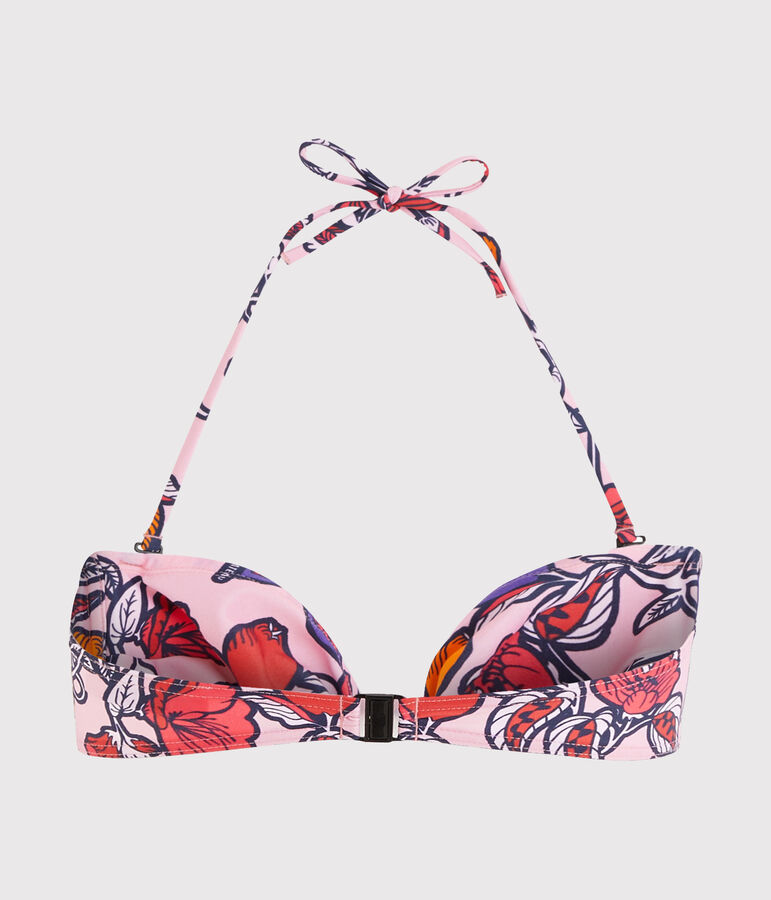 Reggiseno mare ecoresponsabile donna rosa PATIENCE/bianco MULTICO