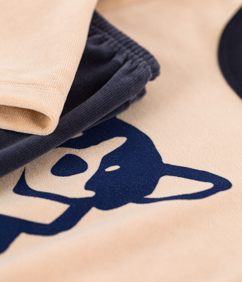 Pigiama bambino in ciniglia TRENCH/ MULTICO