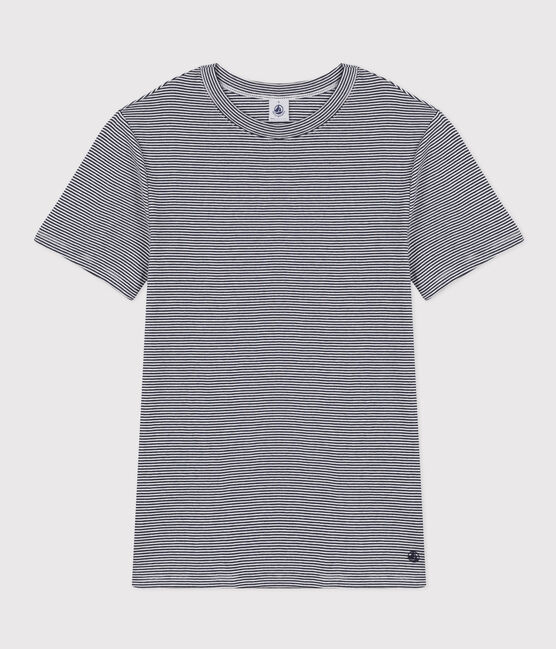 T-shirt L'ICONIQUE girocollo in cotone Donna blu SMOKING/bianco MARSHMALLOW
