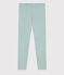 Leggings bambino unisex in lana e cotone verde PAUL