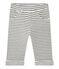 Pantalone bebé bambino rigato bianco MARSHMALLOW/nero CITY