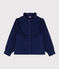 Blusa in velluto fine bambina BLEU FONCE