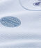 Body bebé bambino maniche corte millerighe blu FRAICHEUR/bianco ECUME