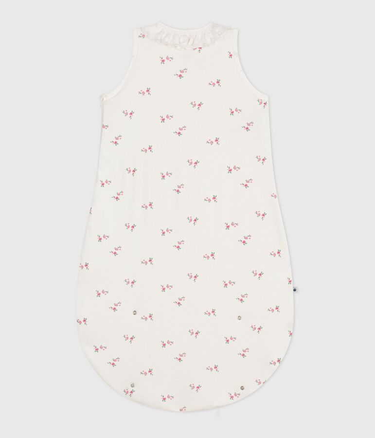 Sacco nanna neonato in cotone con stampa a fiori TOG 1,5 bianco/multicolore