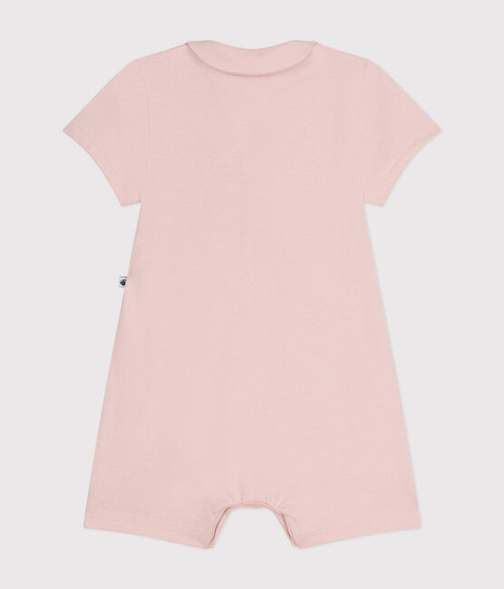 Tutina corta bebè in jersey leggero rosa SALINE