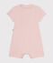 Tutina corta bebè in jersey leggero rosa SALINE